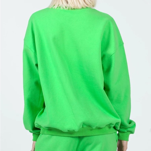 Princess Polly Only Four You 444 Angel Number Green Sweatshirt Jumper Size 2 NWT - Picture 5 of 11